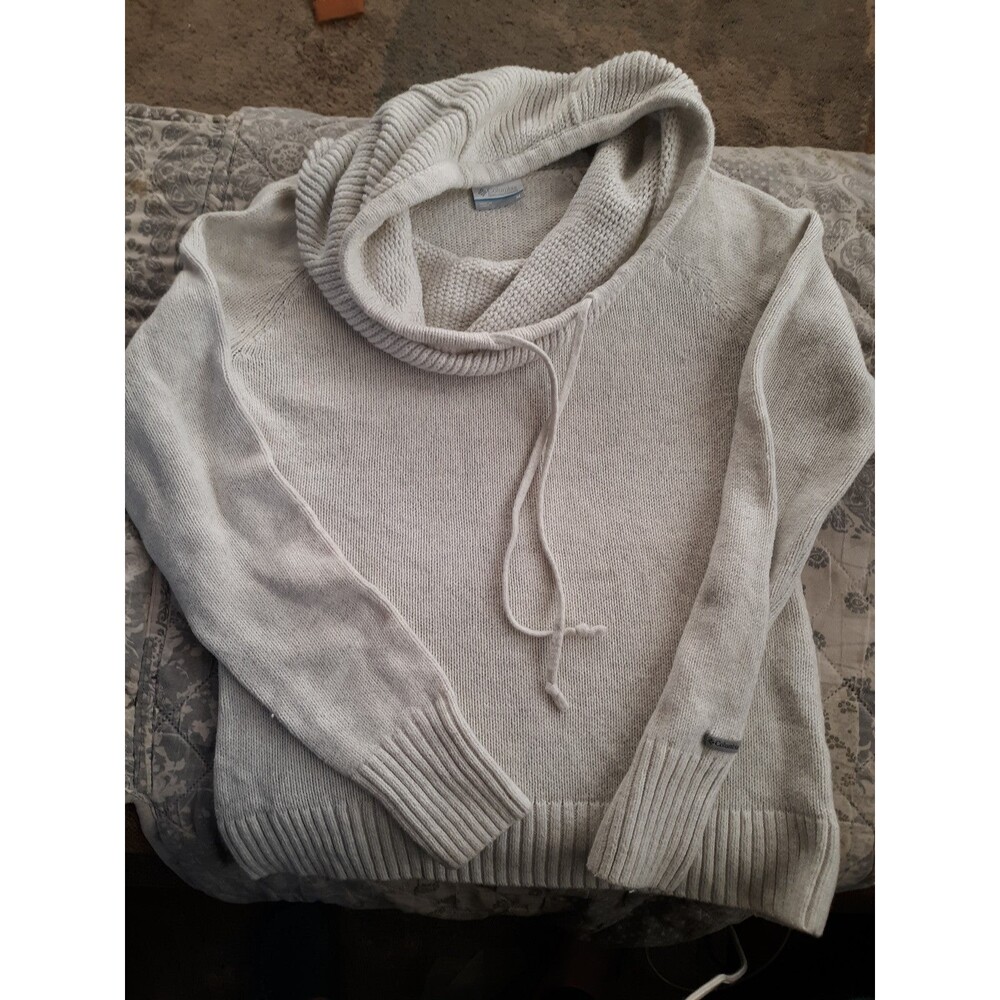 Womens Columbia Ctn blend hooded Swtr sz Med